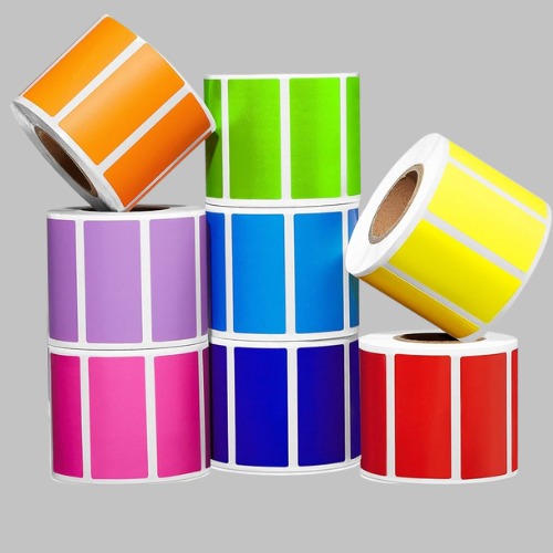Color Coated Barcode Label Sticker
